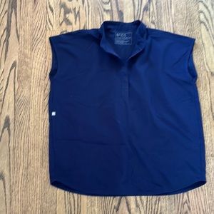 Figs womens Rafaela oversize scrub top sz XS in navy